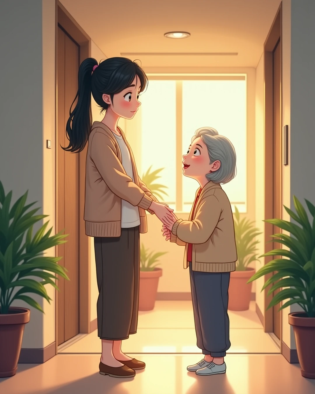 Chuyến Thang Máy Đầu Tiên Của Mẹ